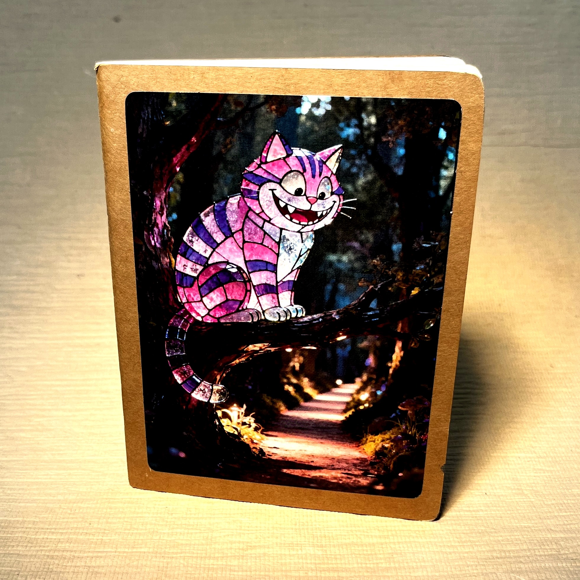 Glass Cheshire Notebook