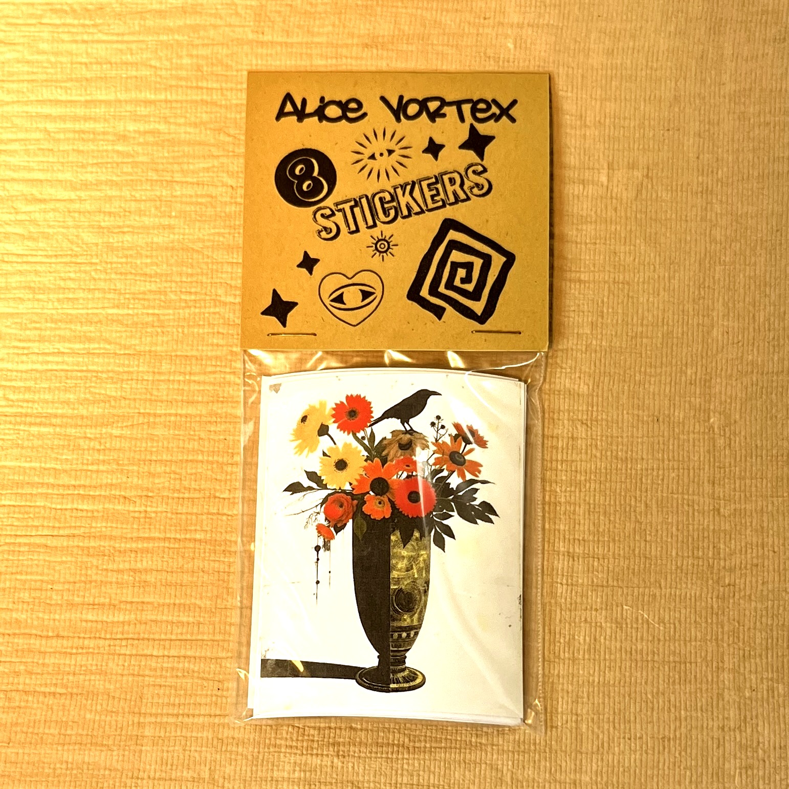 Raven Blooms Sticker Pack