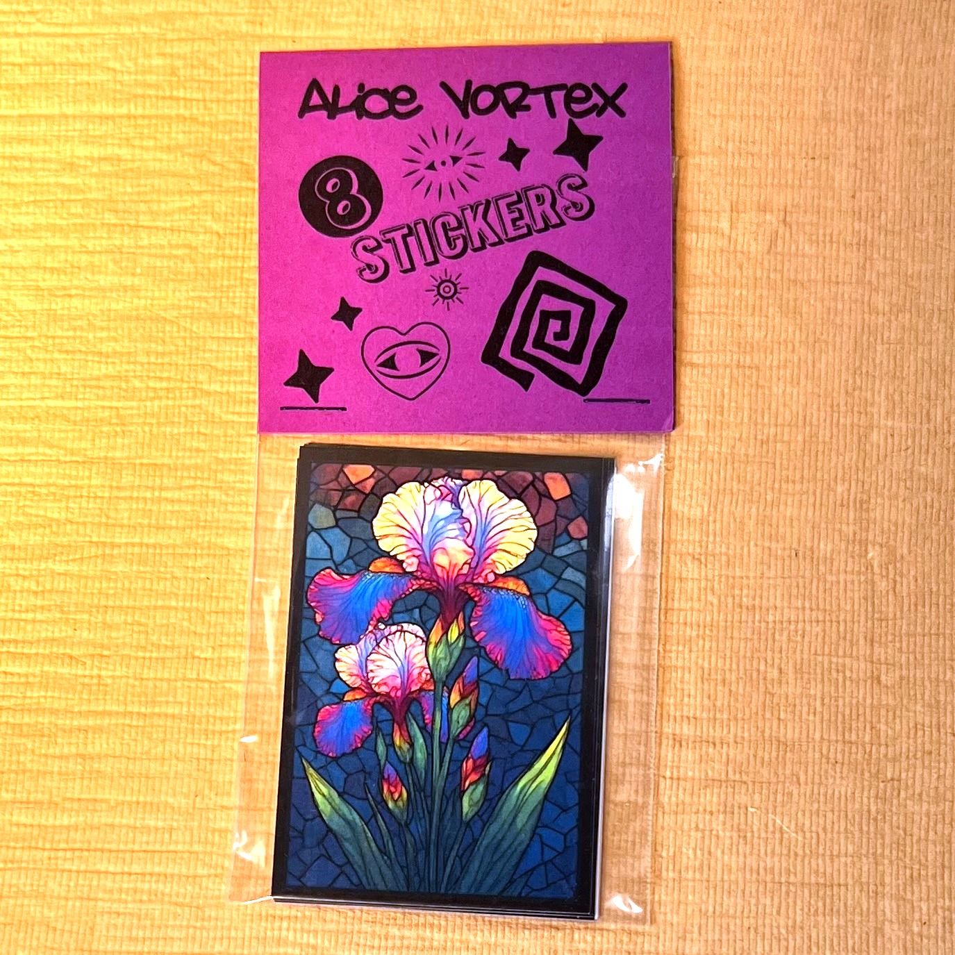 Stained Glass Garden Sticker Pack