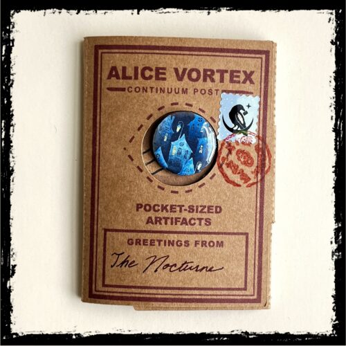 Alice Vortex Artifact Wallet from the Nocturne — sealed souvenir wallet, front